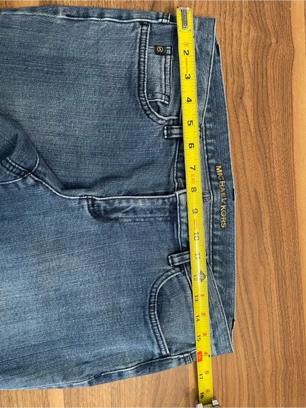 Michael Kors Medium Blue Straight-Leg Jeans